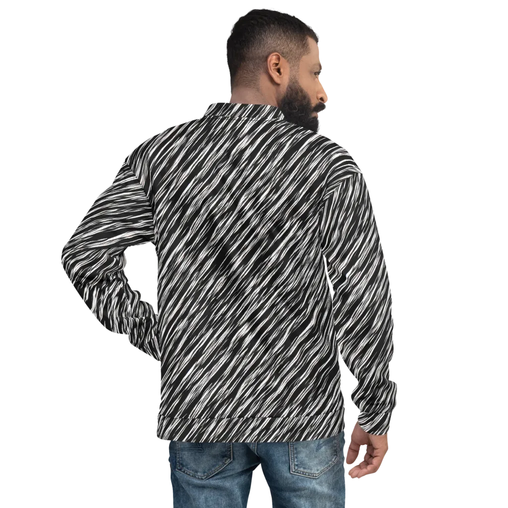 Obsidian Rush on Bomber Jacket — Back