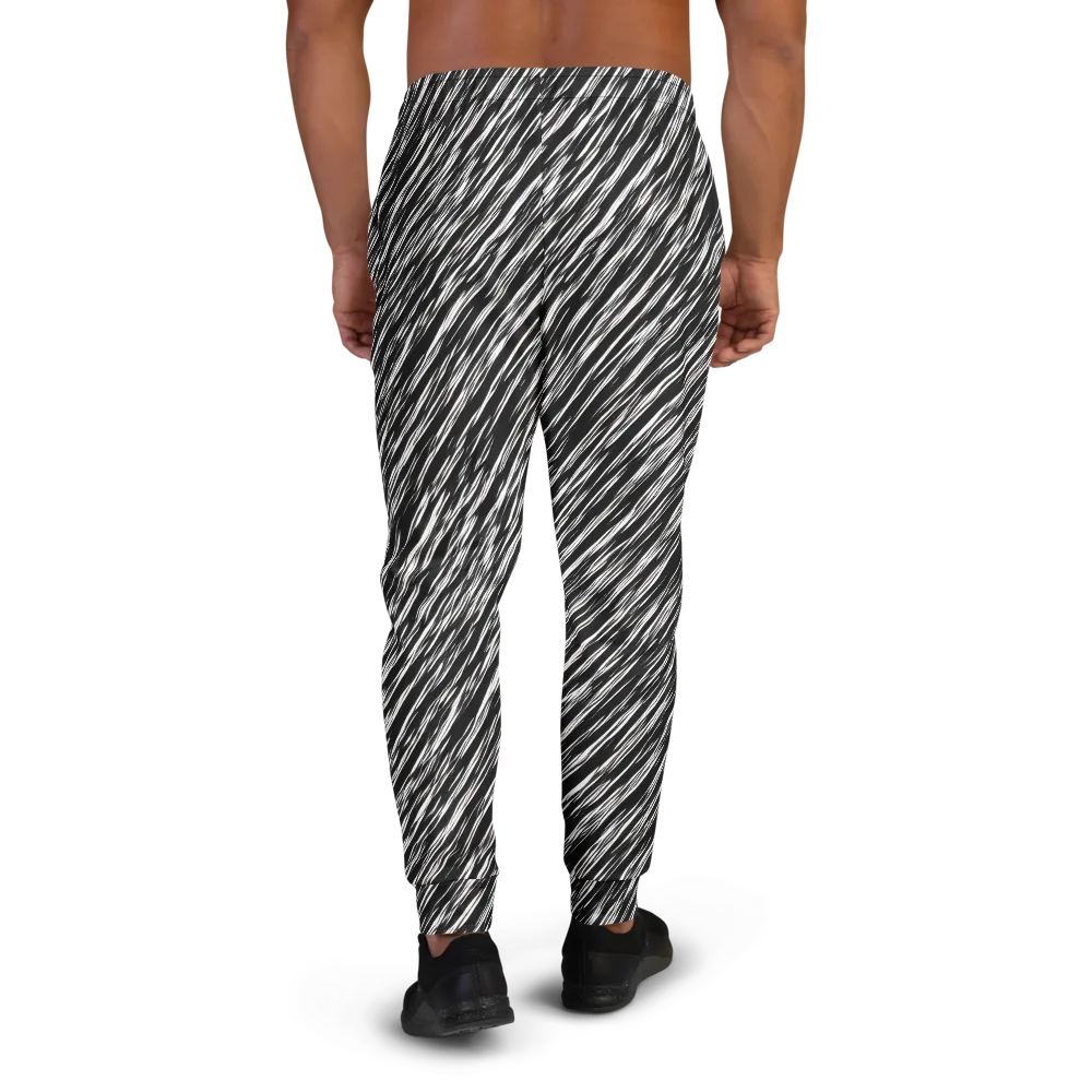 Obsidian Rush on Men's Joggers — Back