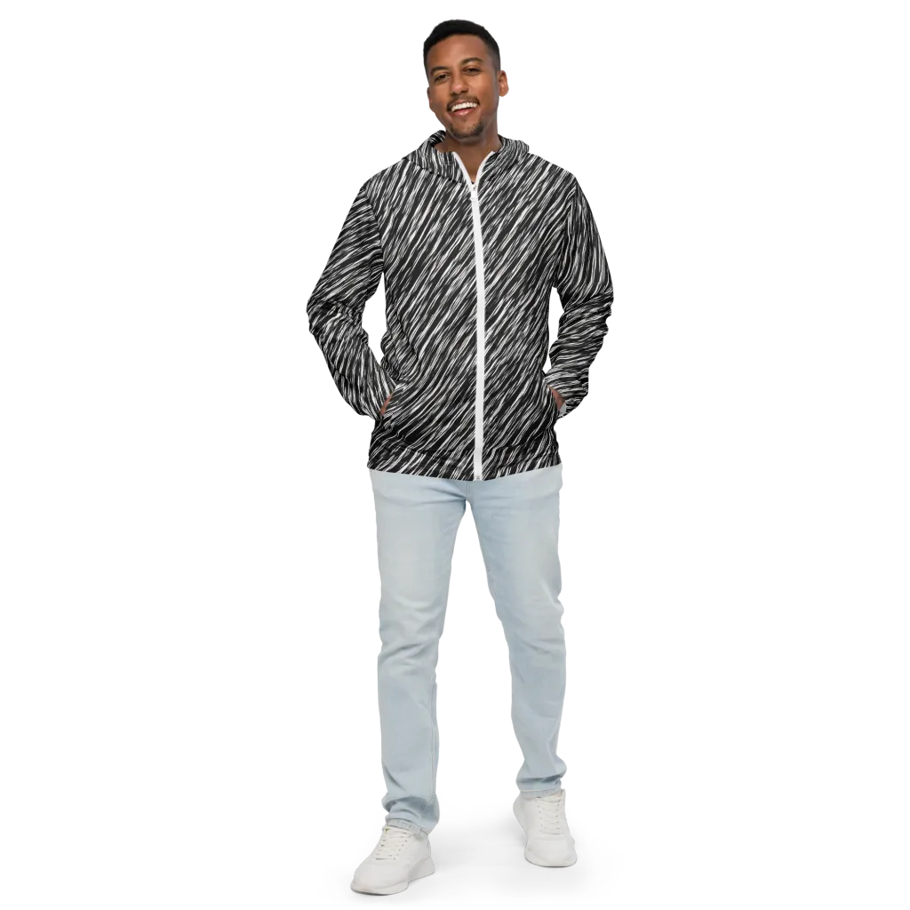 Obsidian Rush on Men's Windbreaker — Front
