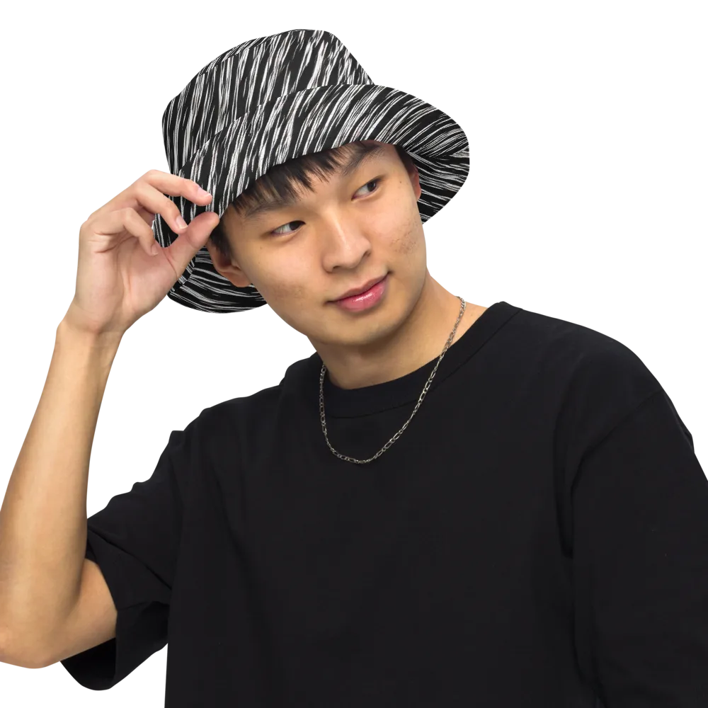 Obsidian Rush on Reversible Bucket Hat — Front Inside