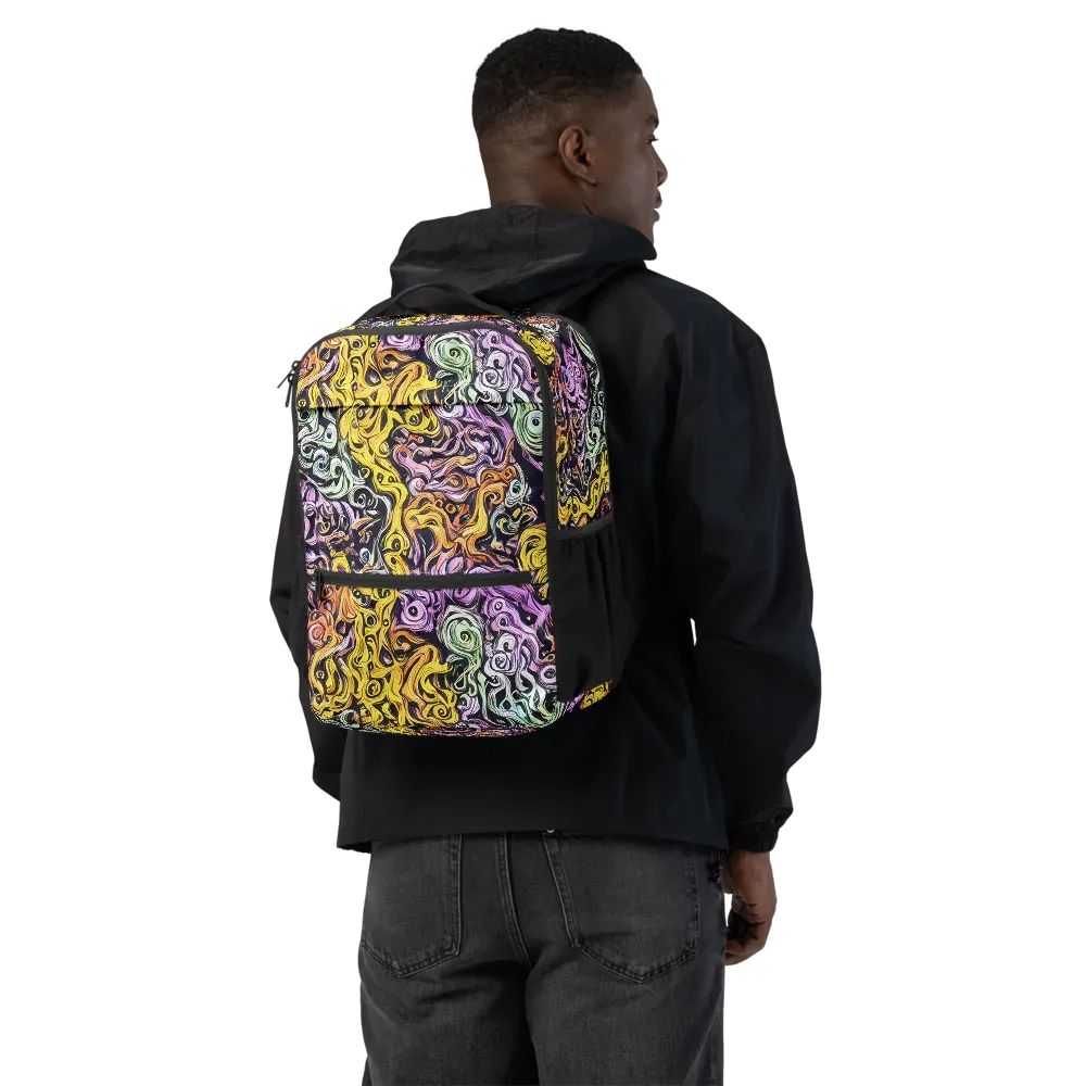 Whirling Spectrum on Utility Backpack — Back