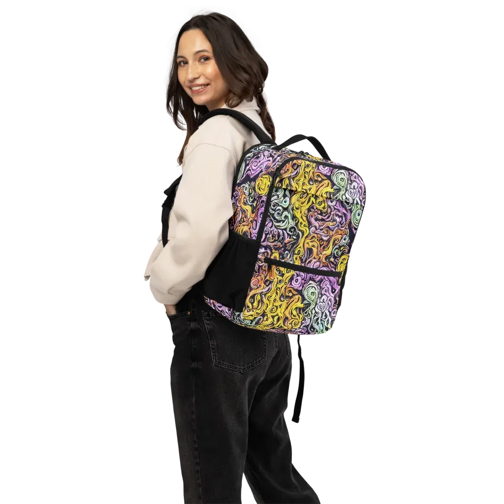 Whirling Spectrum on Utility Backpack — Back