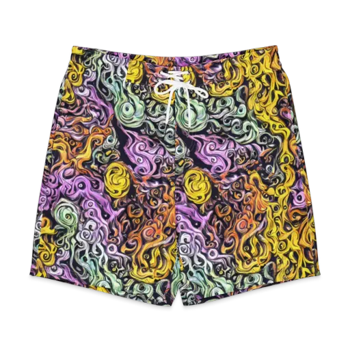 Whirling Spectrum on a Men's Board Shorts