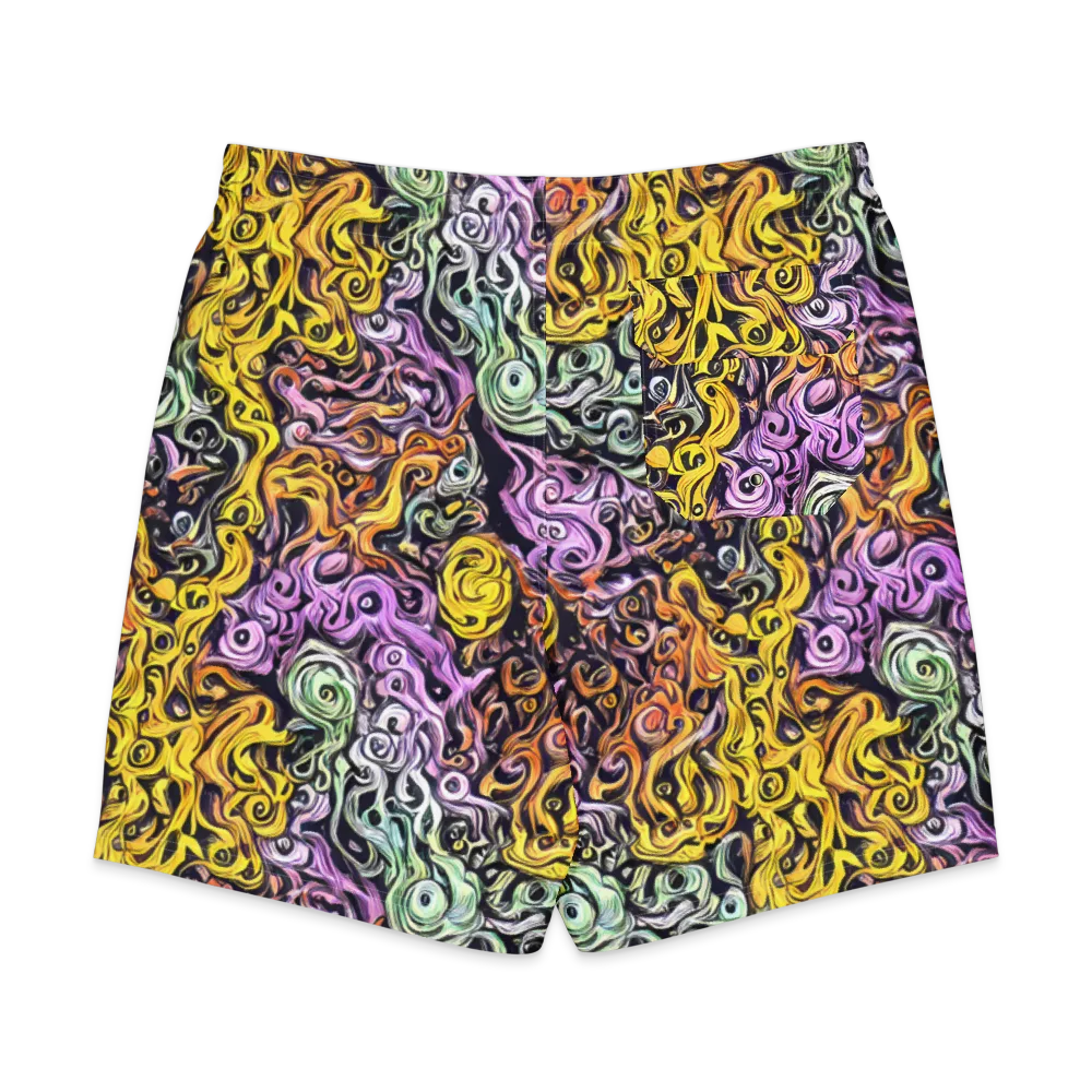 Whirling Spectrum on Men's Board Shorts — Back