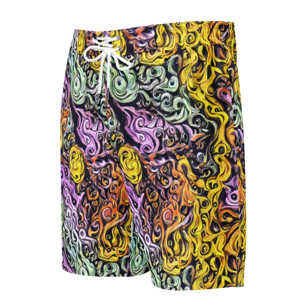 Whirling Spectrum on Men's Board Shorts — Front