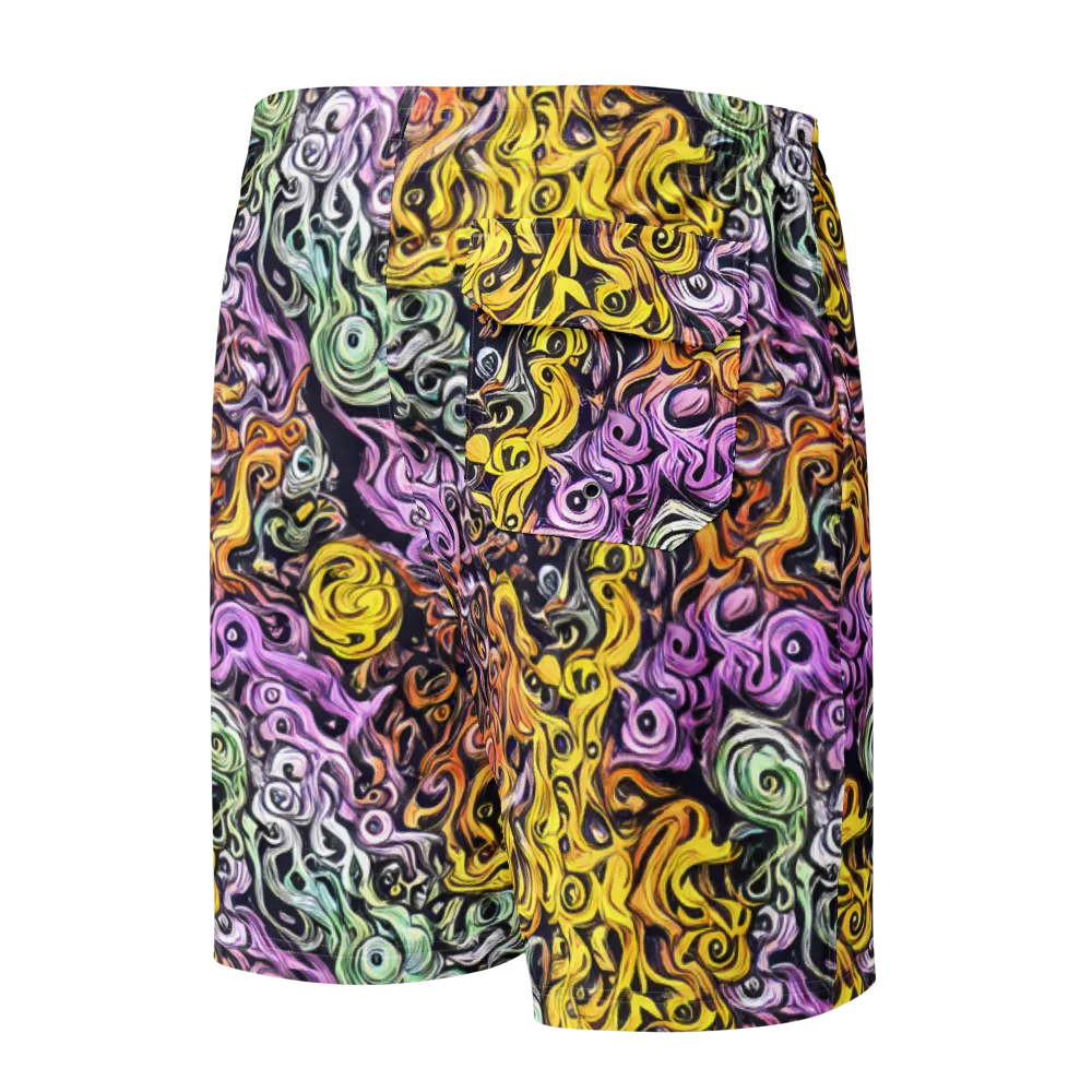 Whirling Spectrum on Men's Board Shorts — Back