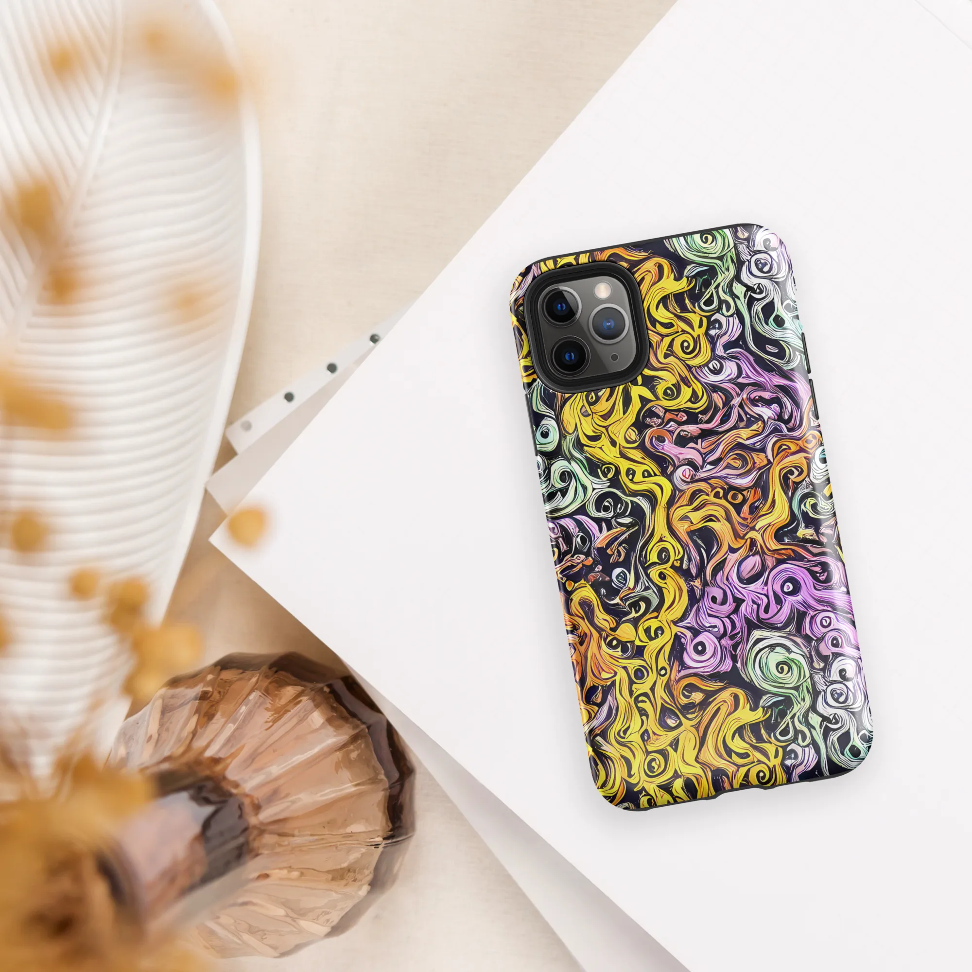 Whirling Spectrum on Tough Case for iPhone® — Front