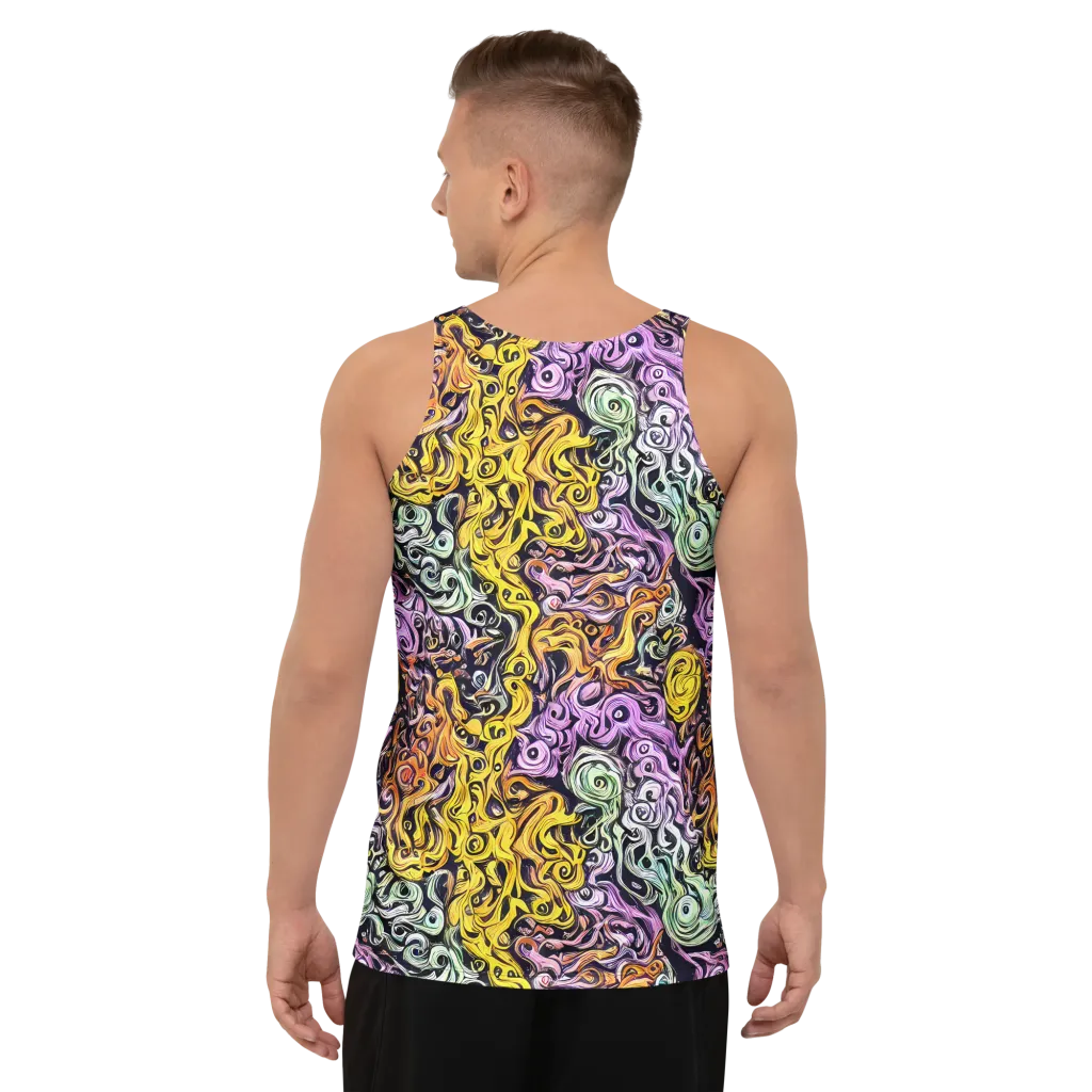 Whirling Spectrum on Men's Tank Top — Back