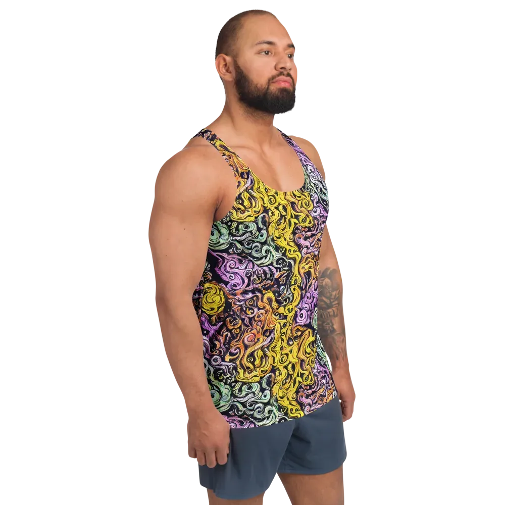 Whirling Spectrum on Men's Tank Top — Right Front