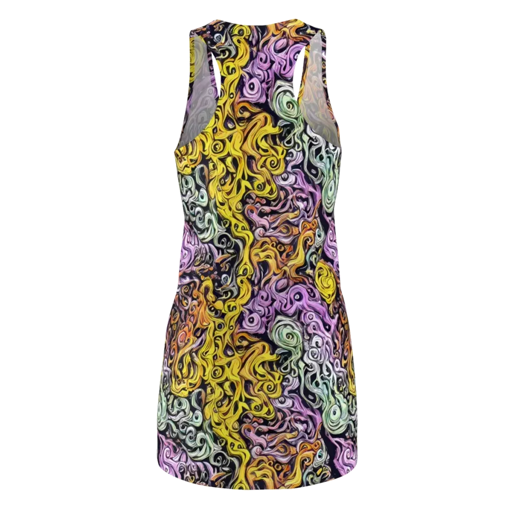 Whirling Spectrum on Racerback Dress — Back