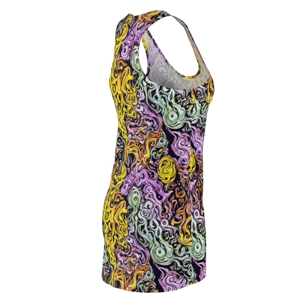 Whirling Spectrum on Racerback Dress — Back Side