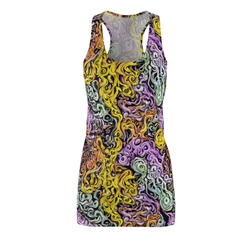 Whirling Spectrum on a Racerback Dress