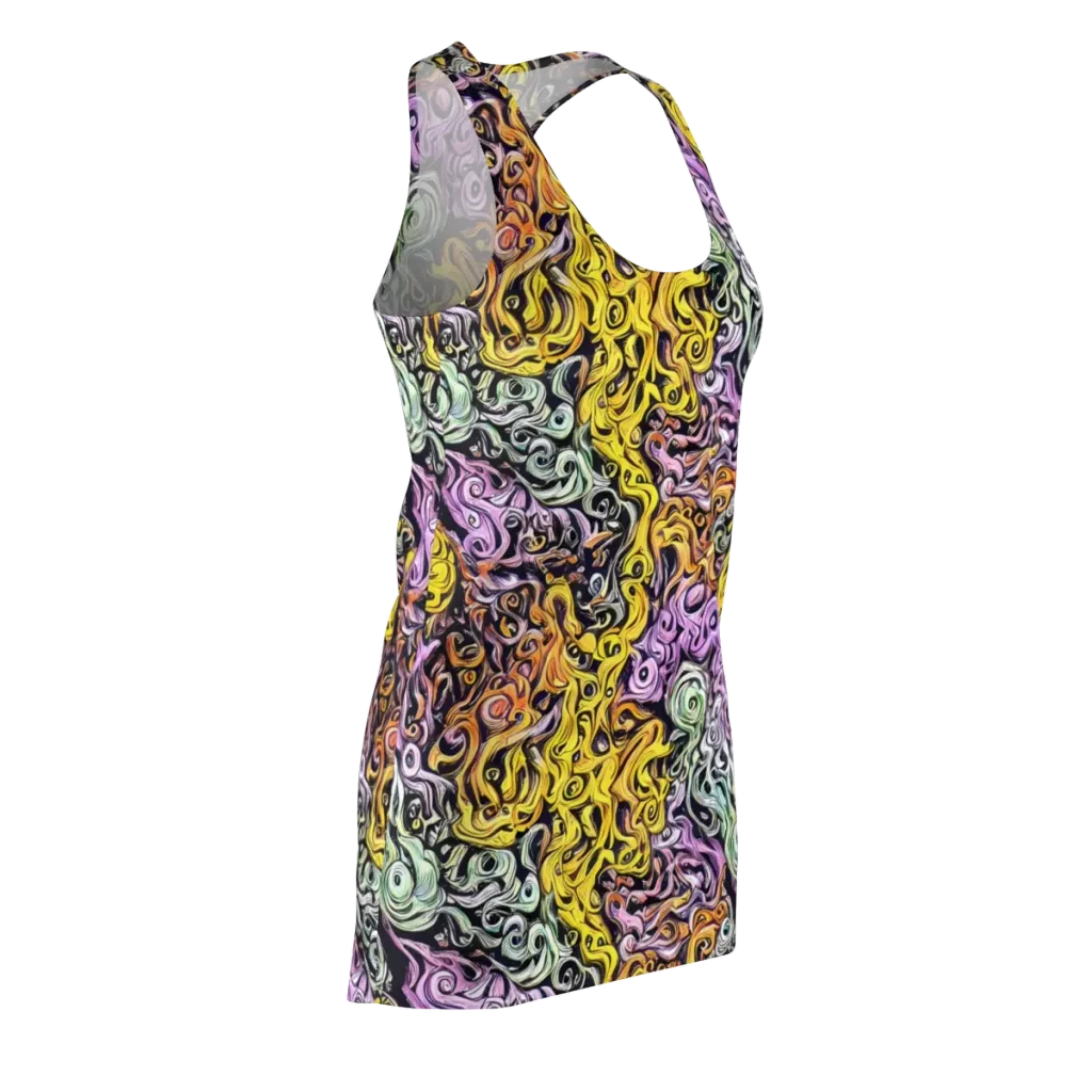 Whirling Spectrum on Racerback Dress — Front Side