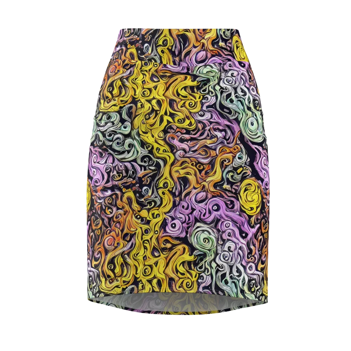 Whirling Spectrum on Pencil Skirt — Front