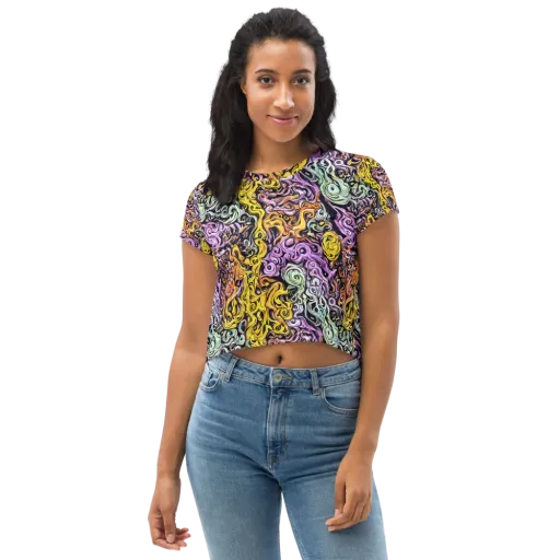 Whirling Spectrum on a Crop Tee