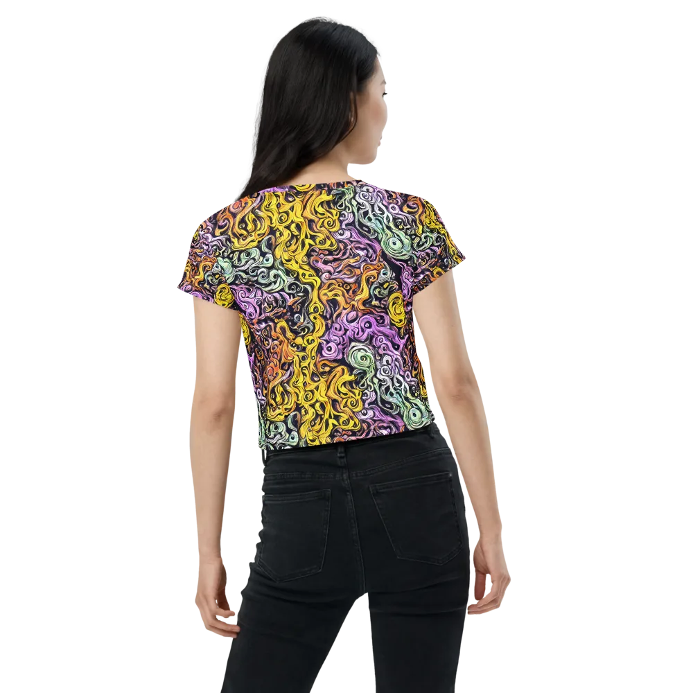 Whirling Spectrum on Crop Tee — Back