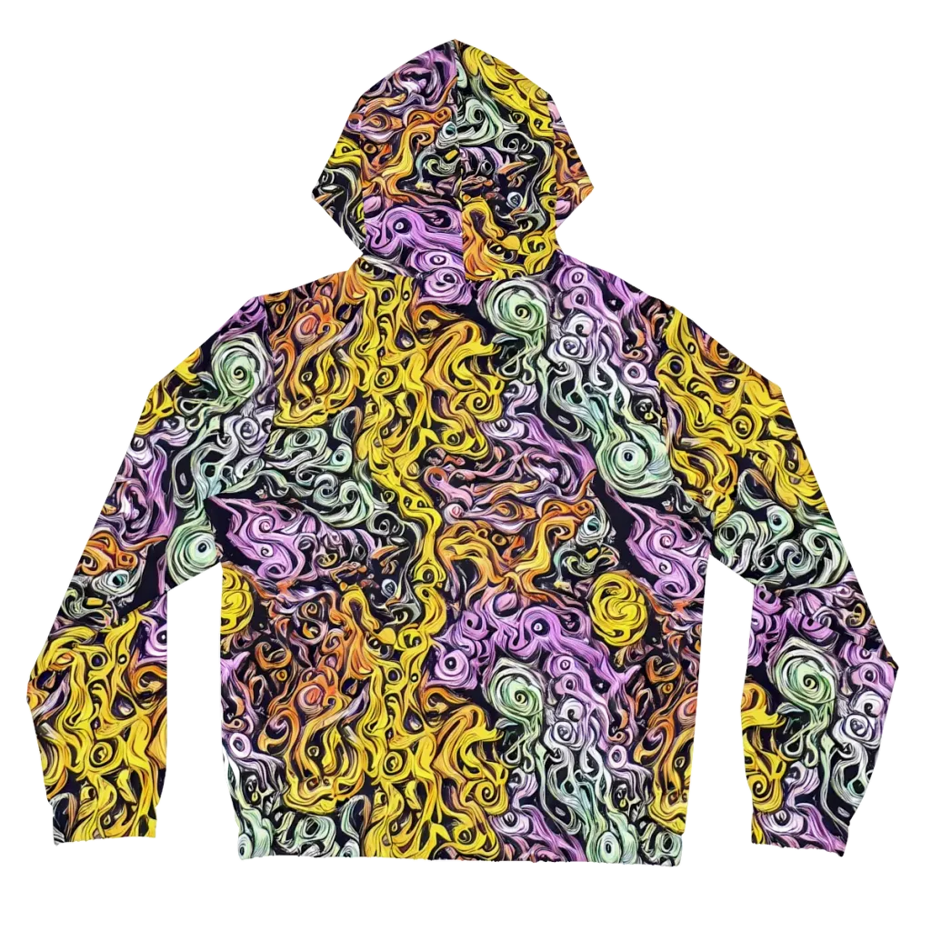 Whirling Spectrum on Women's Full-Zip Hoodie — Back