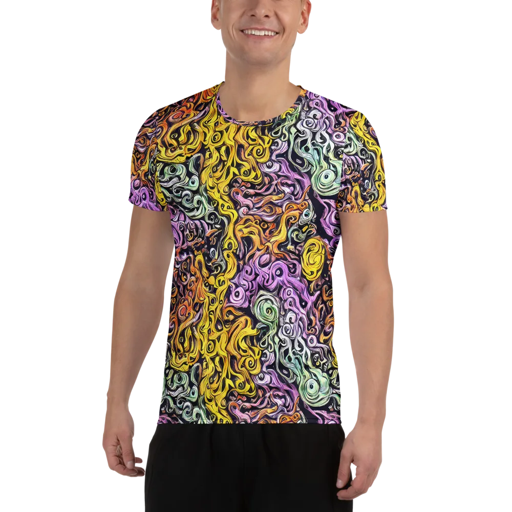 Whirling Spectrum on Men's Athletic T-Shirt — Front