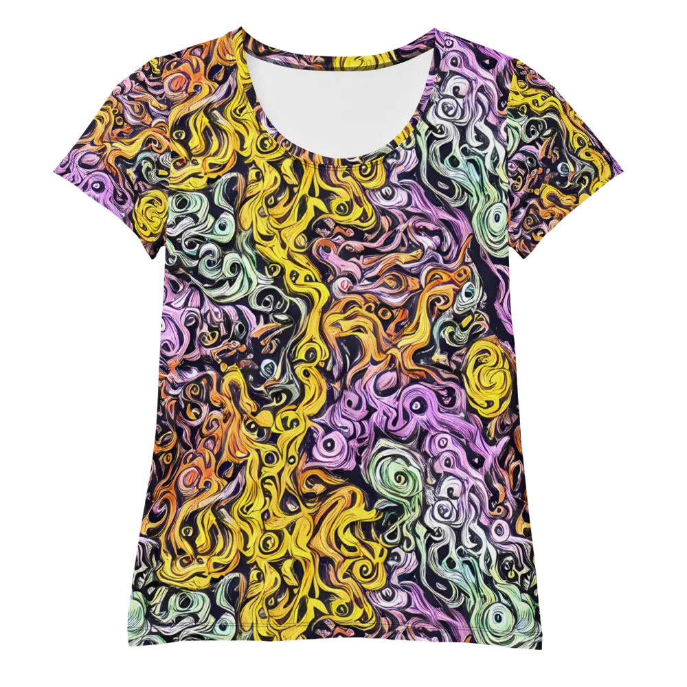 Whirling Spectrum on Women's Athletic T-Shirt — Front