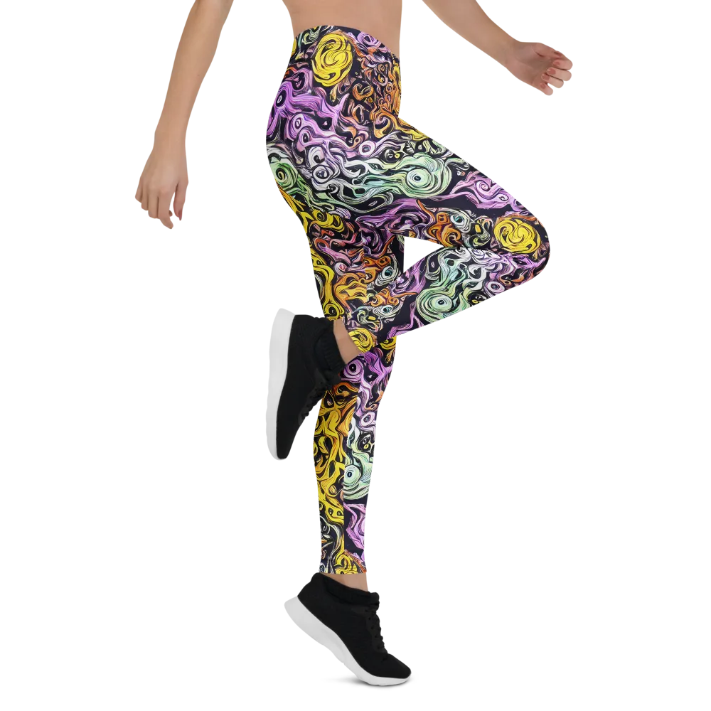 Whirling Spectrum on Leggings — Right