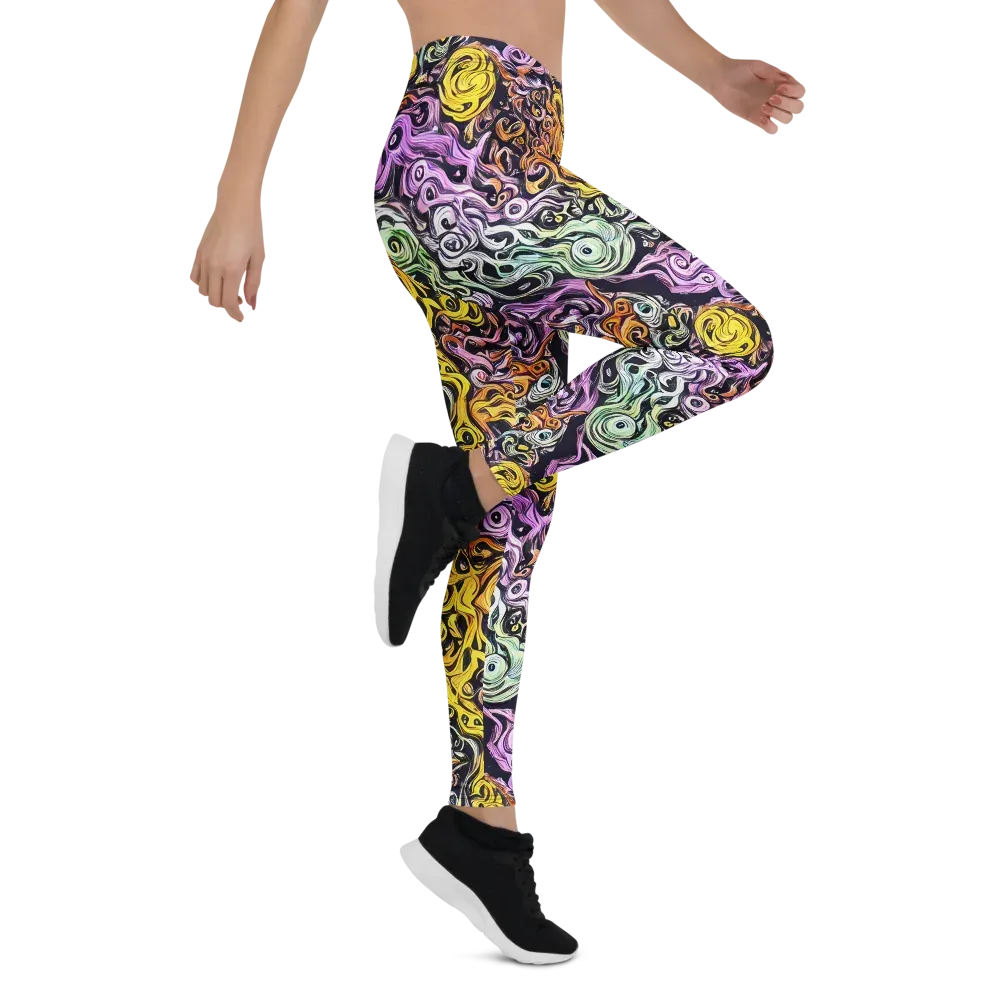 Whirling Spectrum on Leggings — Right
