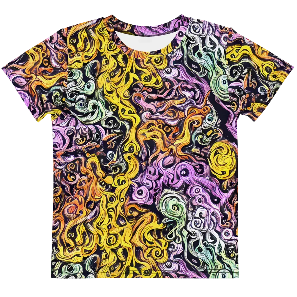Whirling Spectrum on Kids Crew Neck T-Shirt — Front