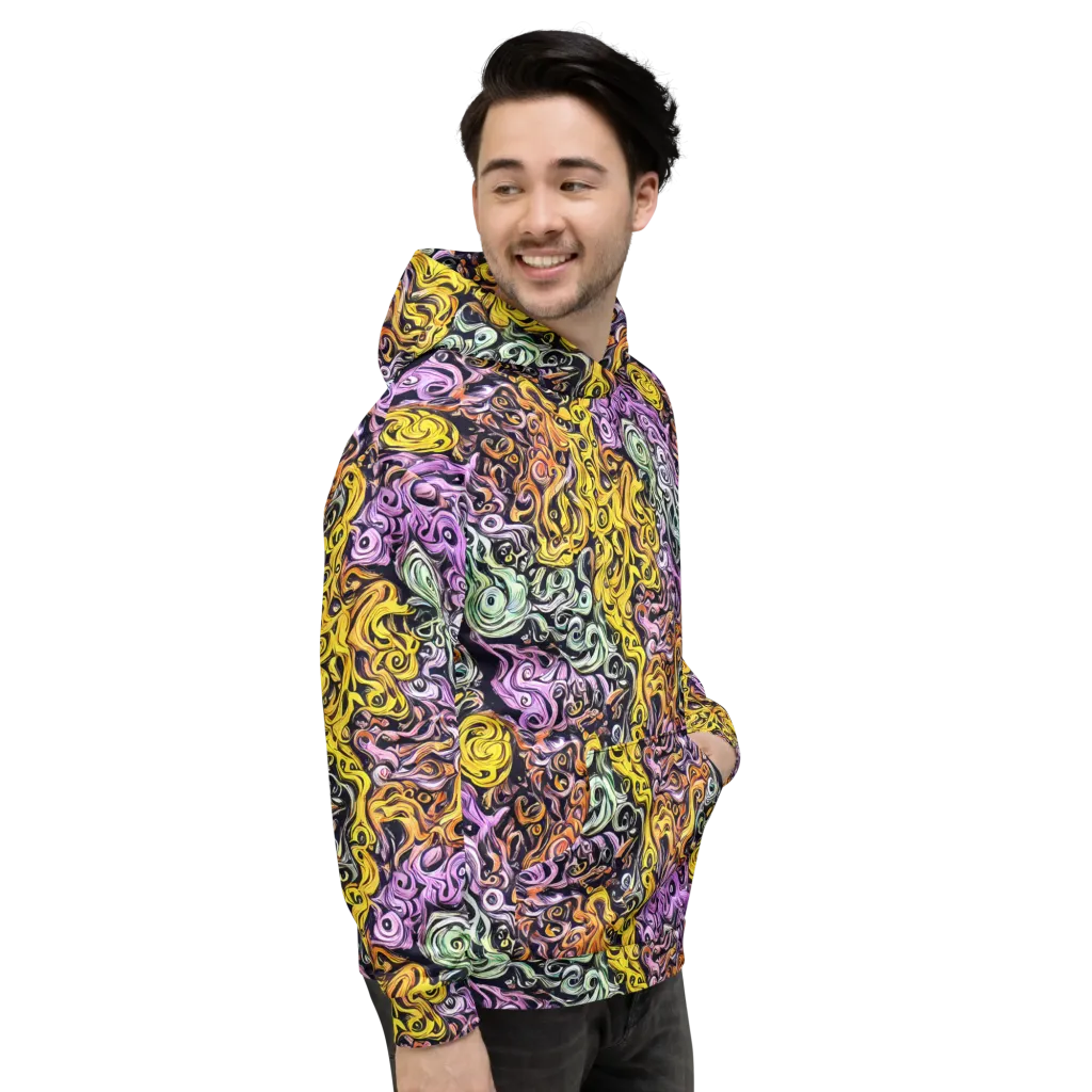 Whirling Spectrum on Hoodie — Right