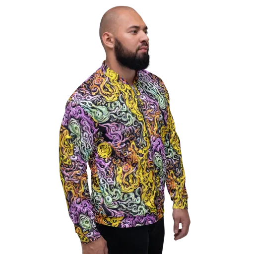 Whirling Spectrum on a Bomber Jacket