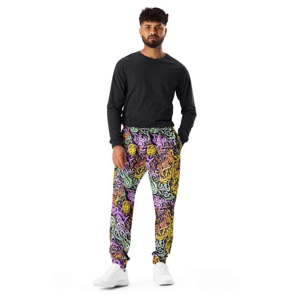 Whirling Spectrum on Men's Joggers — Front