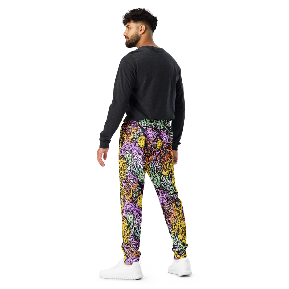 Whirling Spectrum on Men's Joggers — Back