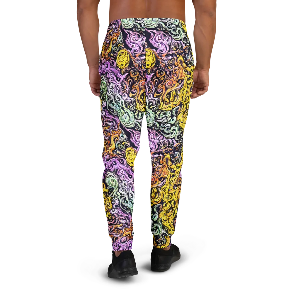 Whirling Spectrum on Men's Joggers — Back