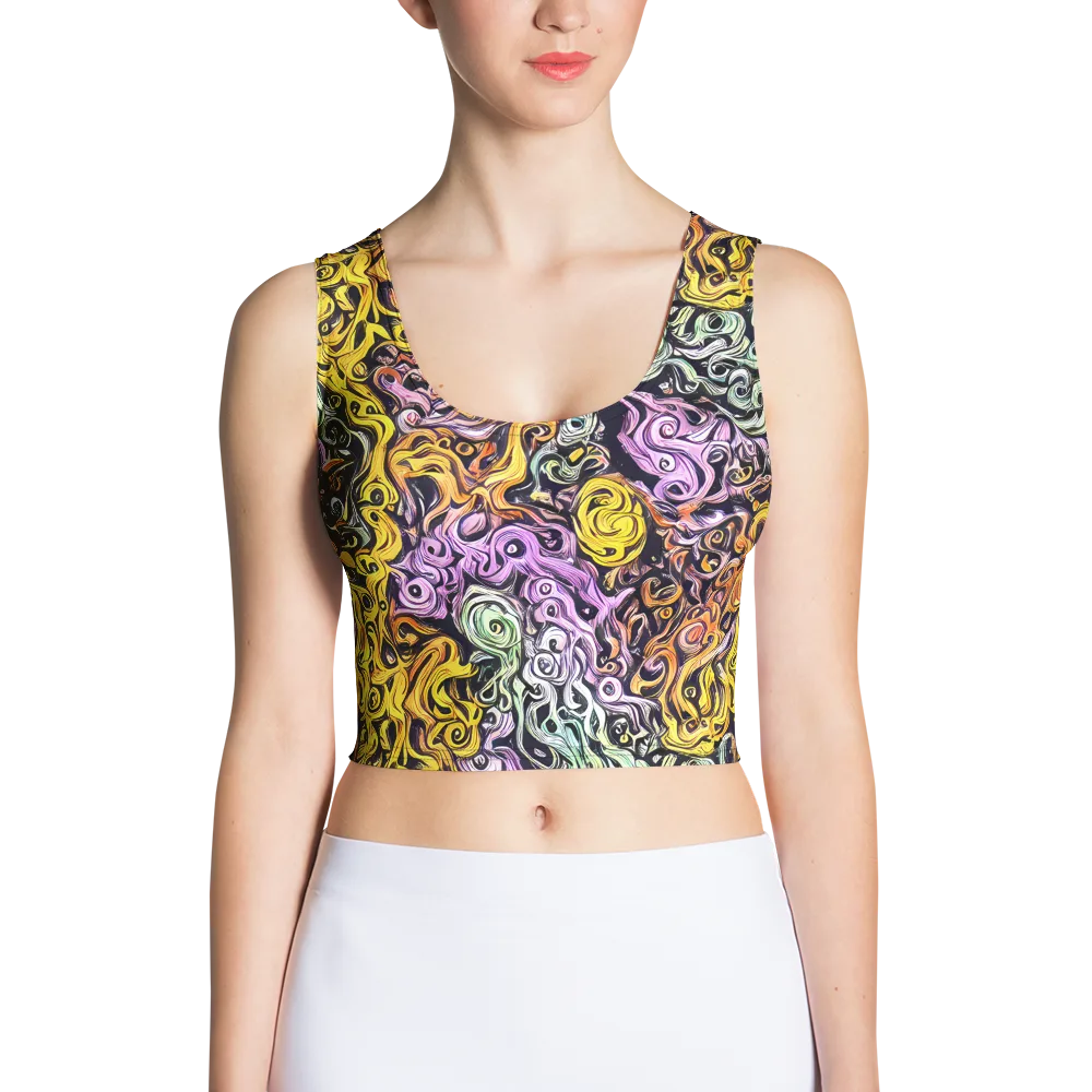 Whirling Spectrum on Crop Top — Front
