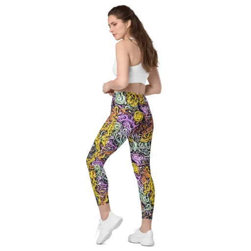 Whirling Spectrum on a Leggings with Pockets