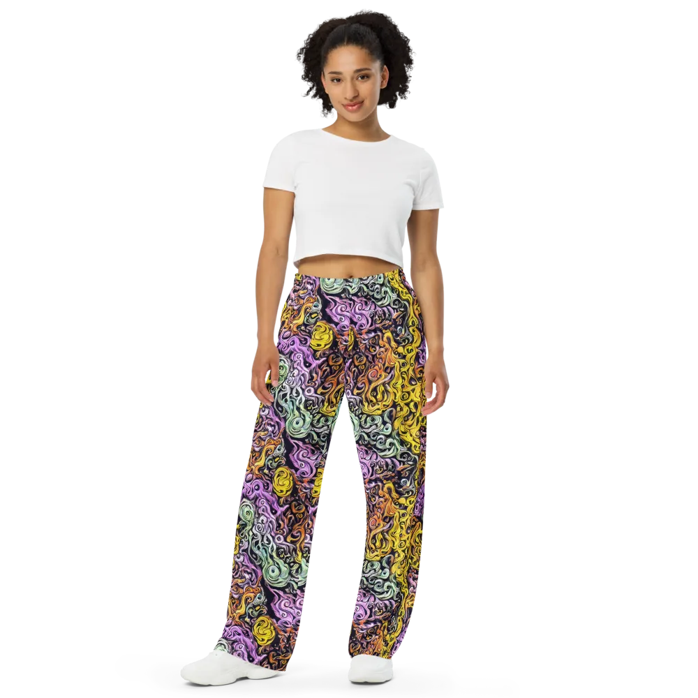 Whirling Spectrum on Wide-Leg Pants — Front