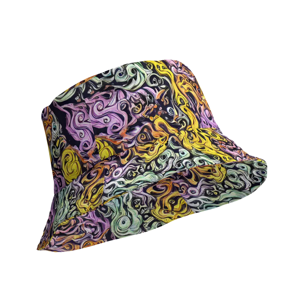 Whirling Spectrum on Reversible Bucket Hat — Product details Outside