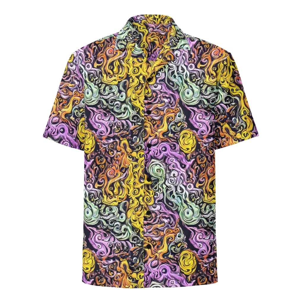 Whirling Spectrum on Button Shirt — Front