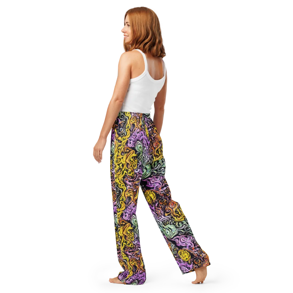 Whirling Spectrum on Women's Pajama Pants — Back