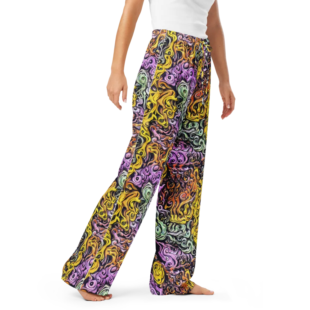 Whirling Spectrum on Women's Pajama Pants — Right Front