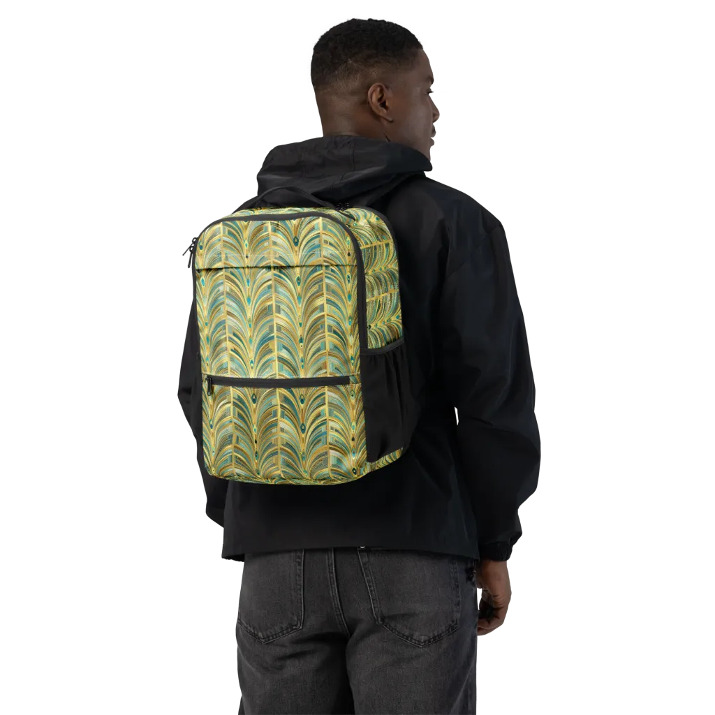 Gilded Plume on Utility Backpack — Back
