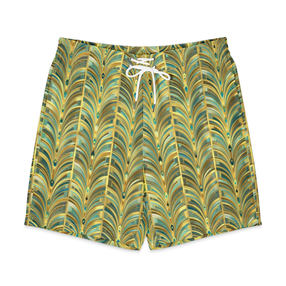 Gilded Plume on Men's Board Shorts — Front