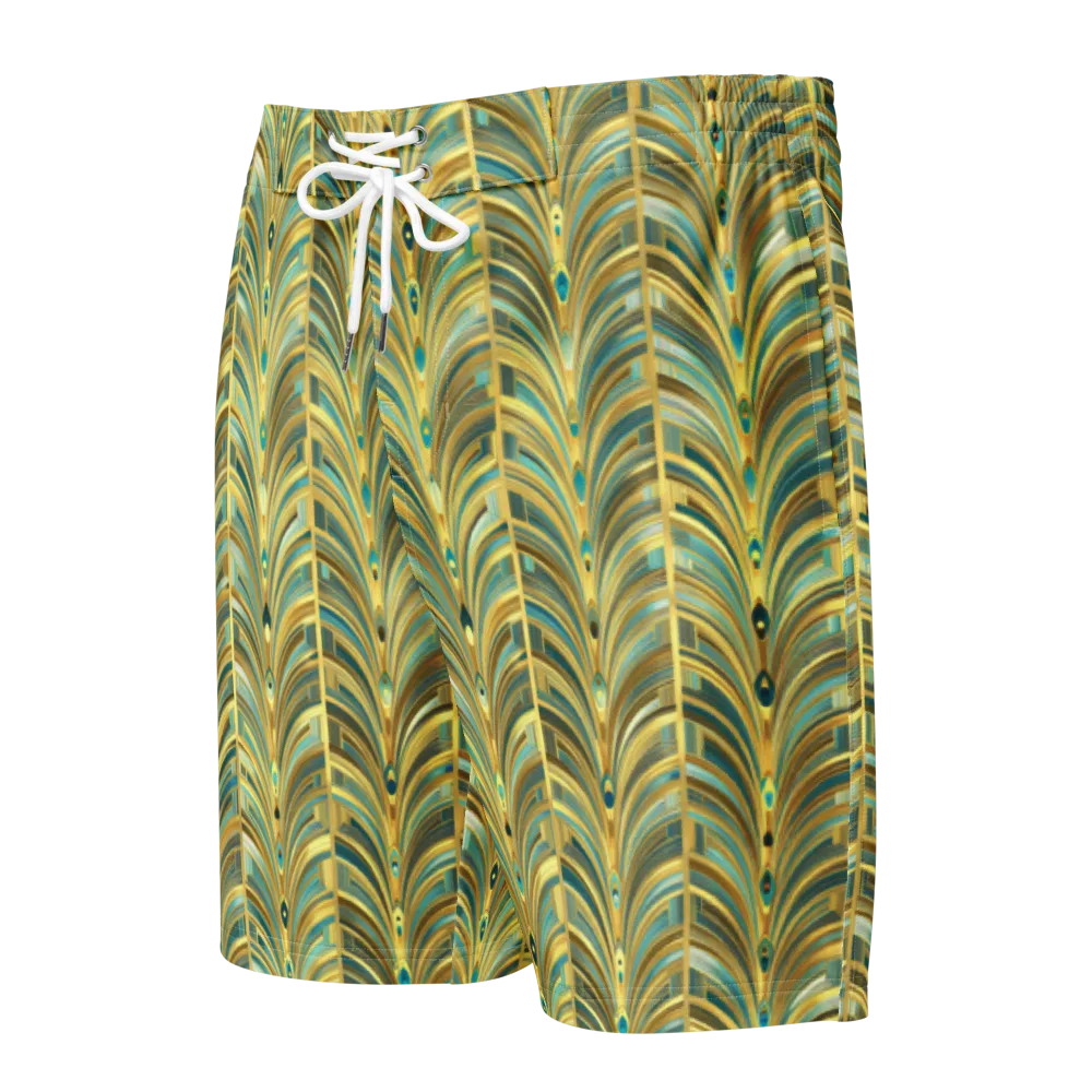 Gilded Plume on Men's Board Shorts — Front