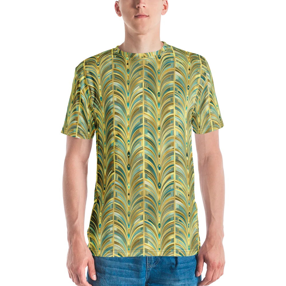 Gilded Plume on Men's Crew Neck T-Shirt — Front