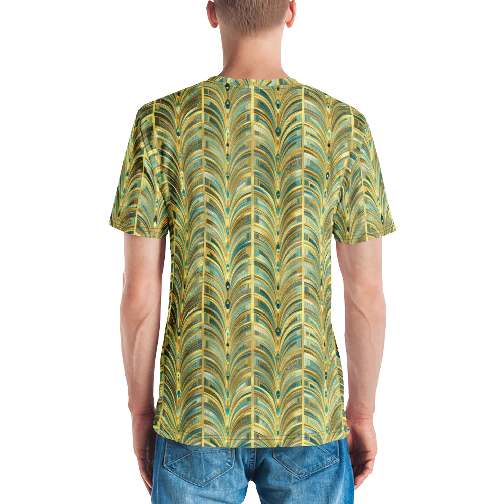 Gilded Plume on Men's Crew Neck T-Shirt — Back