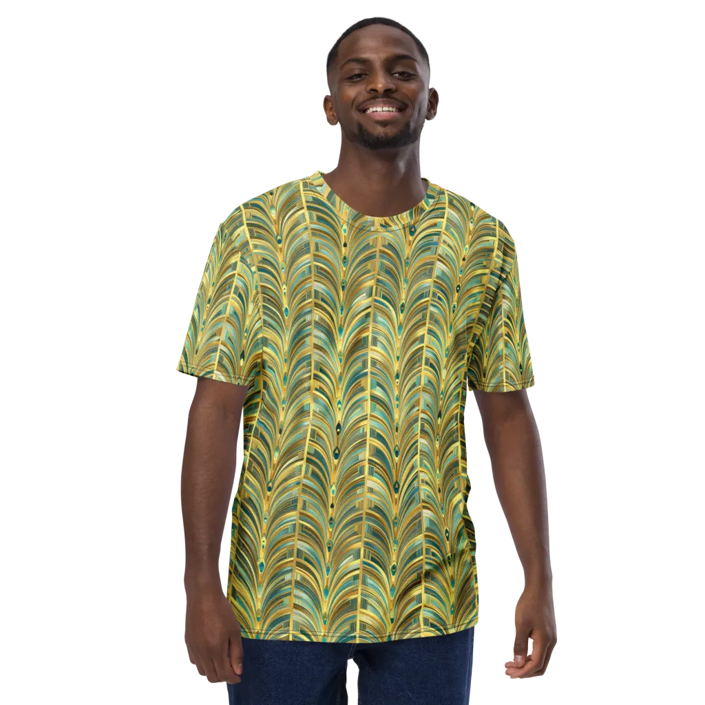 Gilded Plume on Men's Crew Neck T-Shirt — Front