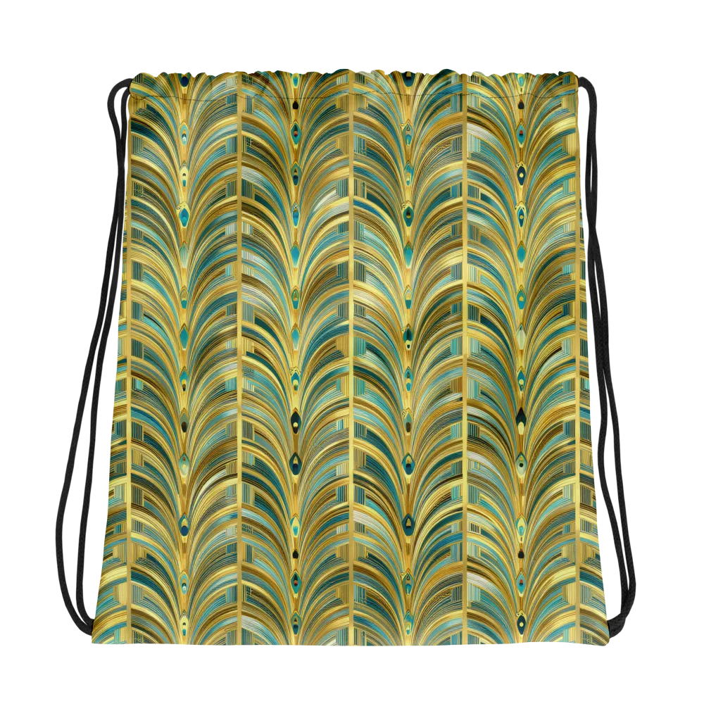 Gilded Plume on Drawstring Bag — Photo
