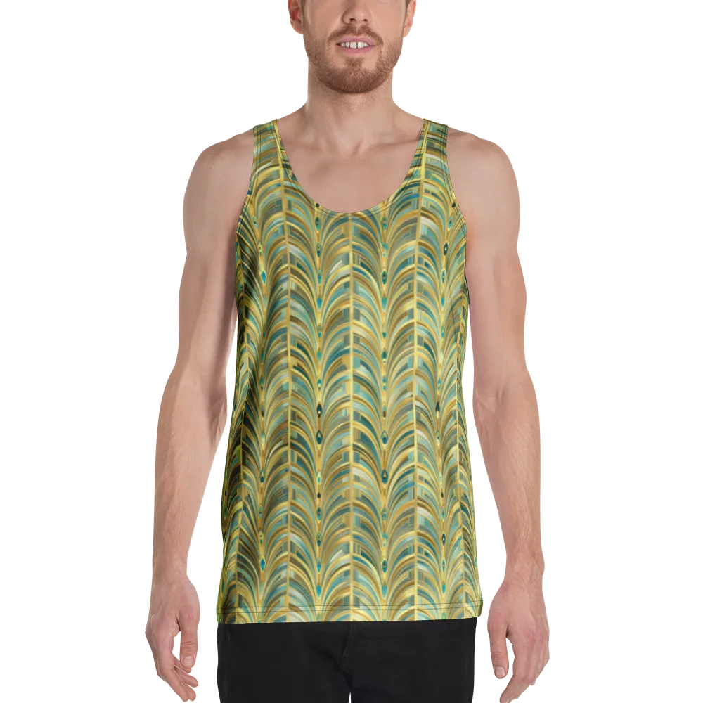 Gilded Plume on Men's Tank Top — Front