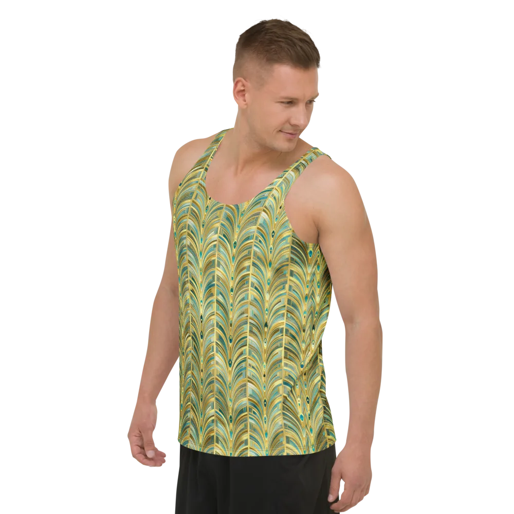 Gilded Plume on Men's Tank Top — Left Front