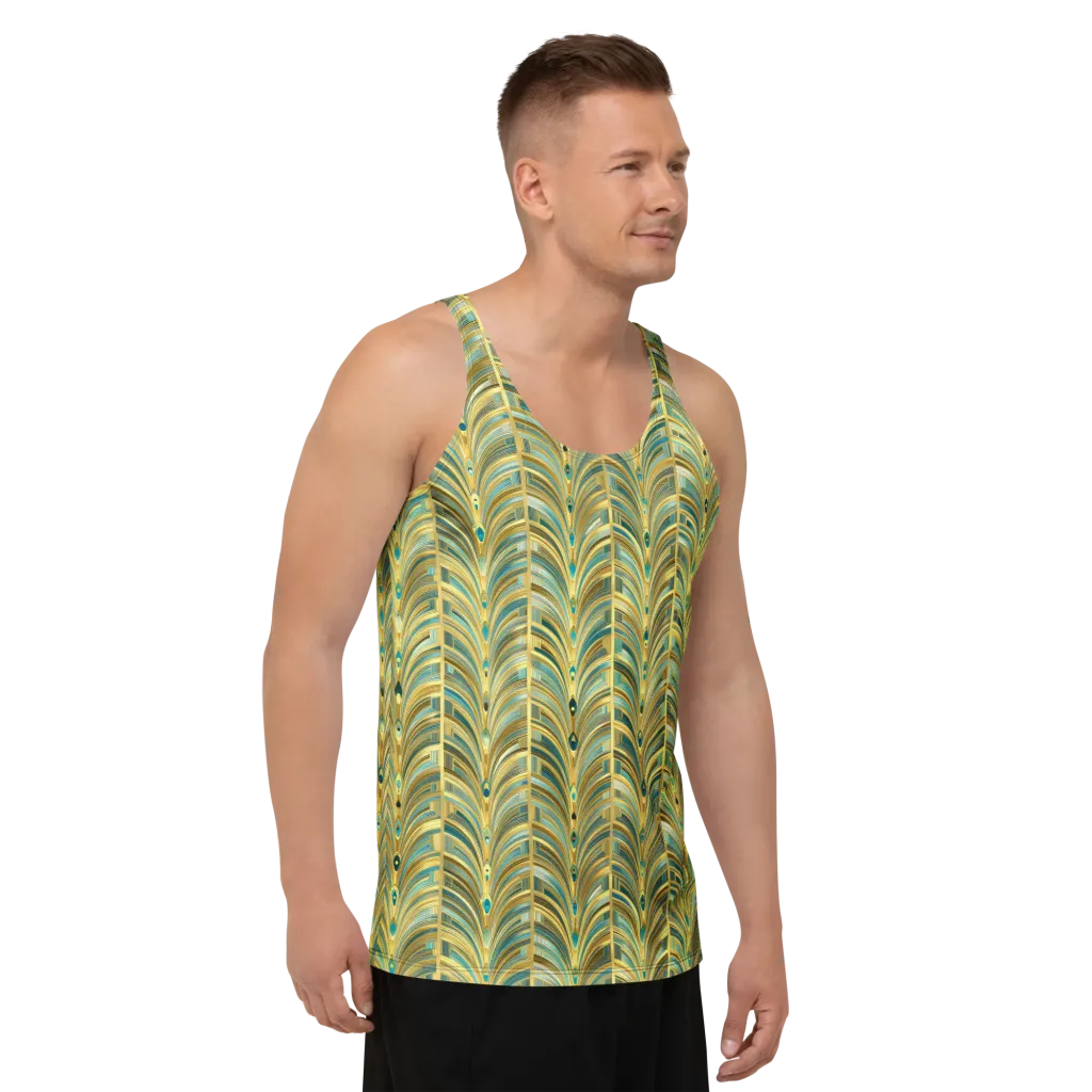 Gilded Plume on Men's Tank Top — Right Front