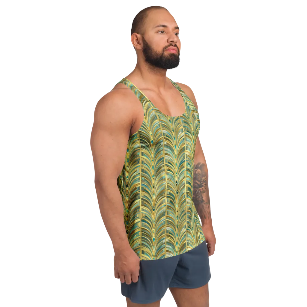 Gilded Plume on Men's Tank Top — Right Front