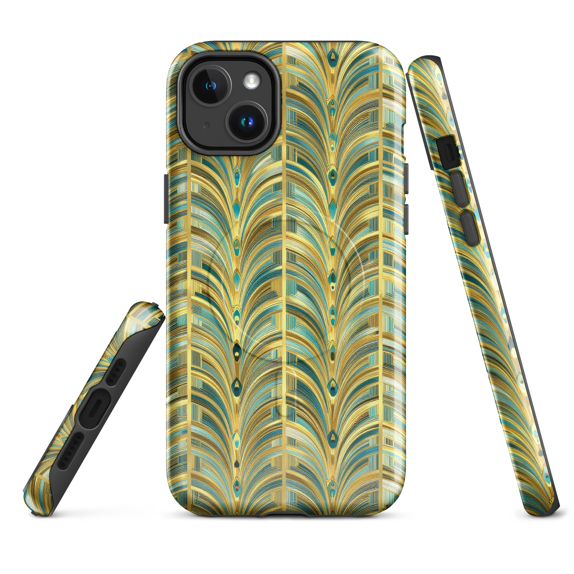Gilded Plume on MagSafe Tough Case for iPhone® — Front